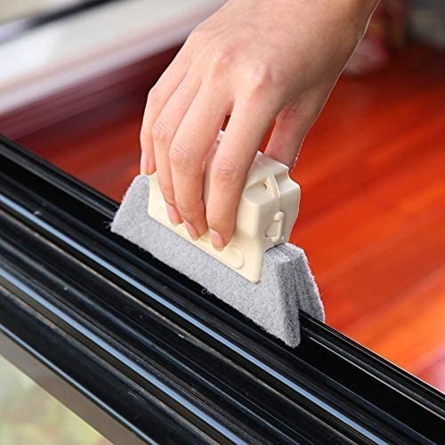 2 Pcs Window Groove Cleaning Brush, Hand-Held Cleaner Tools