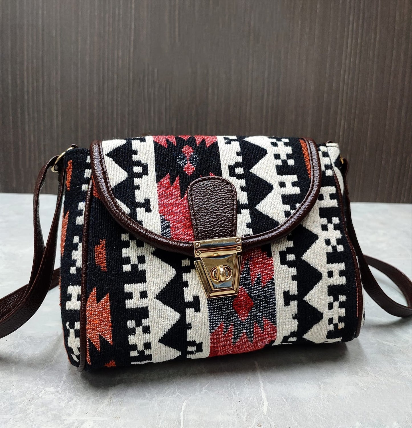 Turn Button Sling Bag