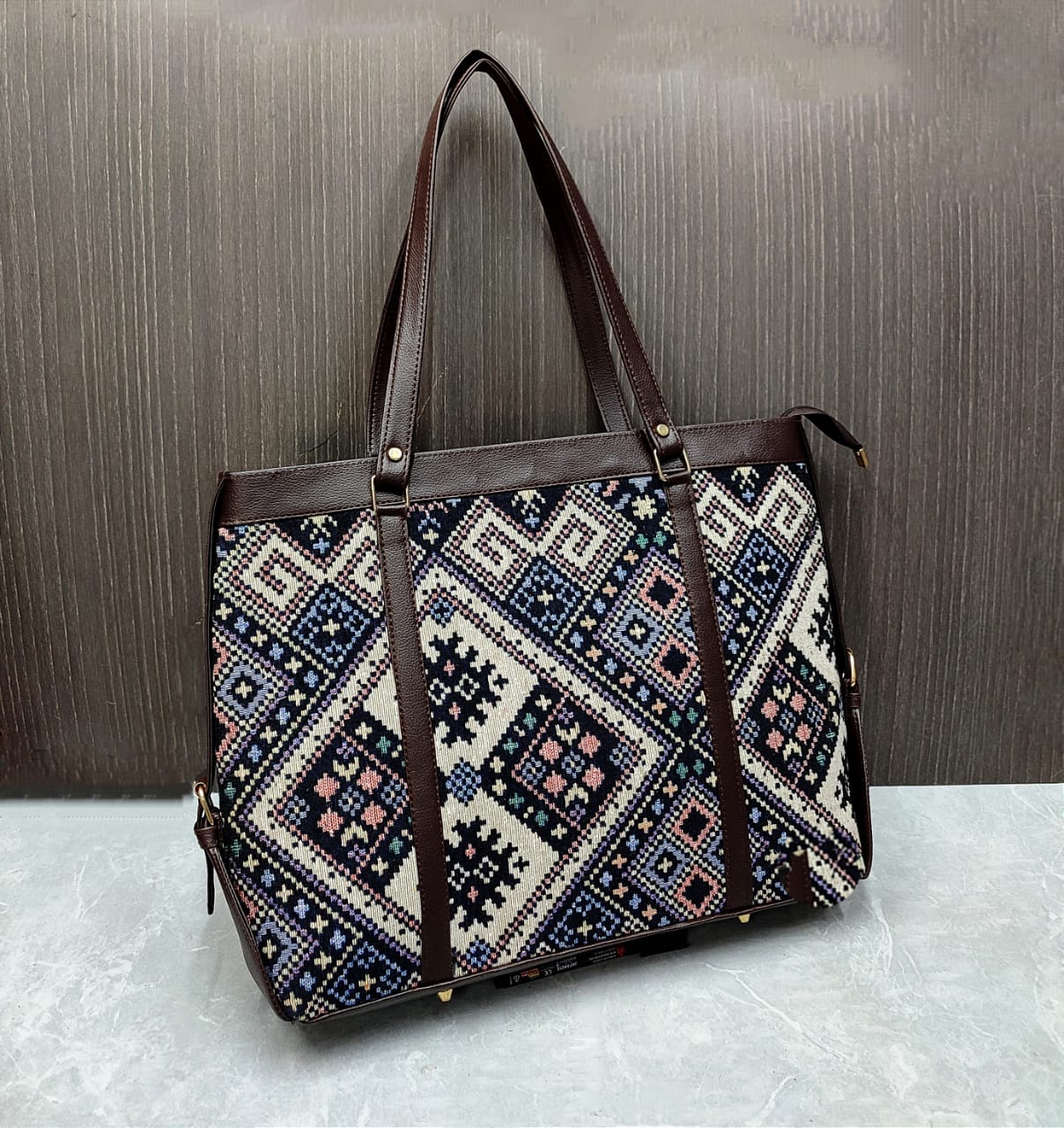 Jacquard Executive Tote/ Laptop bag