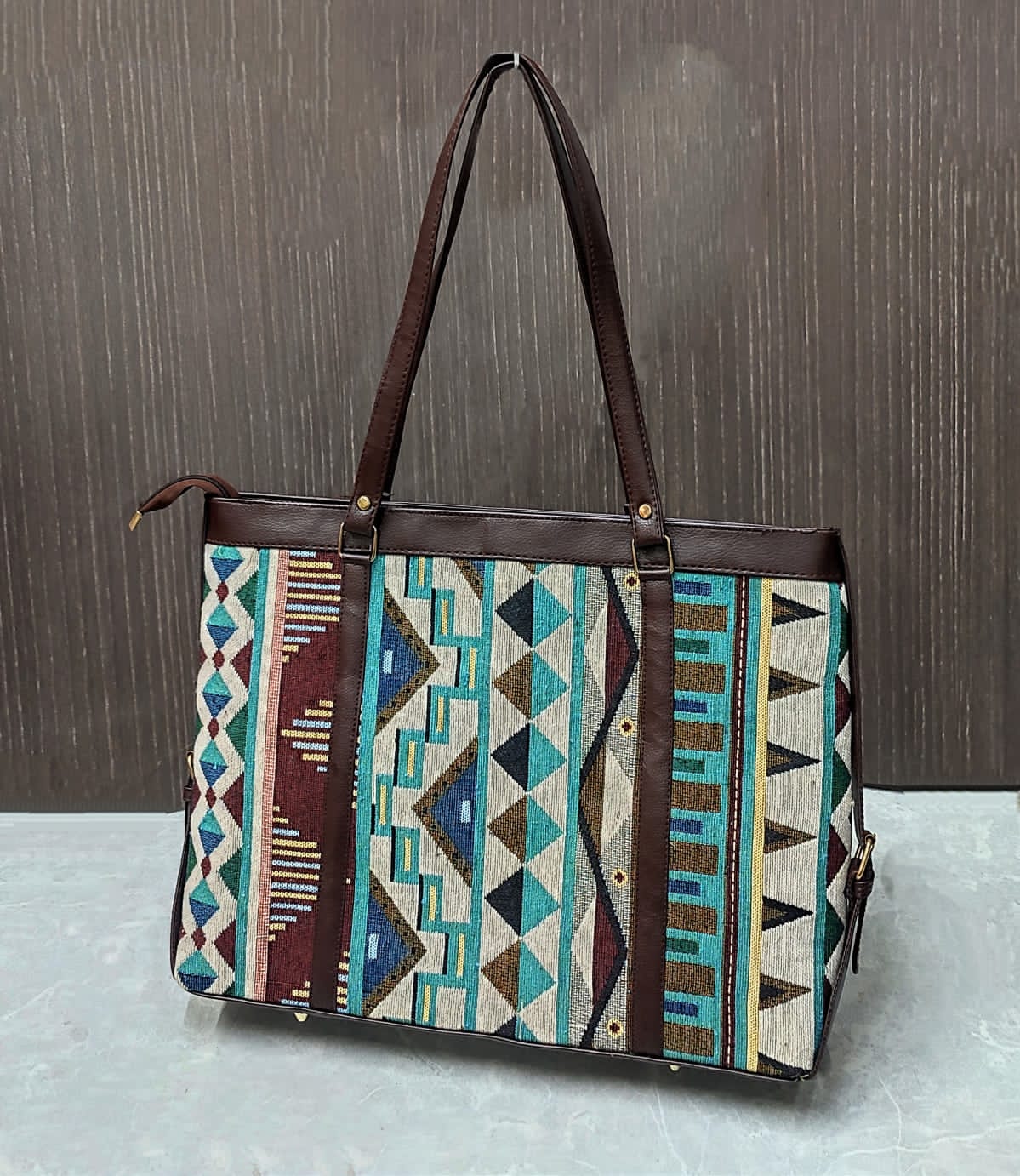 Jacquard Executive Tote/ Laptop bag