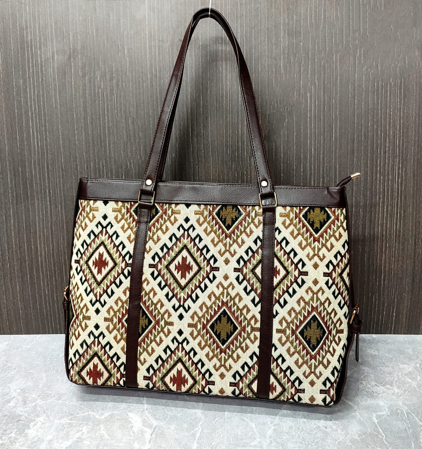 Jacquard Executive Tote/ Laptop bag