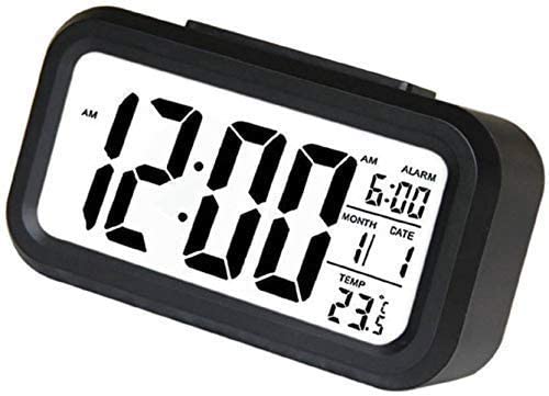 Digital Smart Backlight Alarm & Battery and USB Powered Alarm Clock, Digital Mirror LED Display