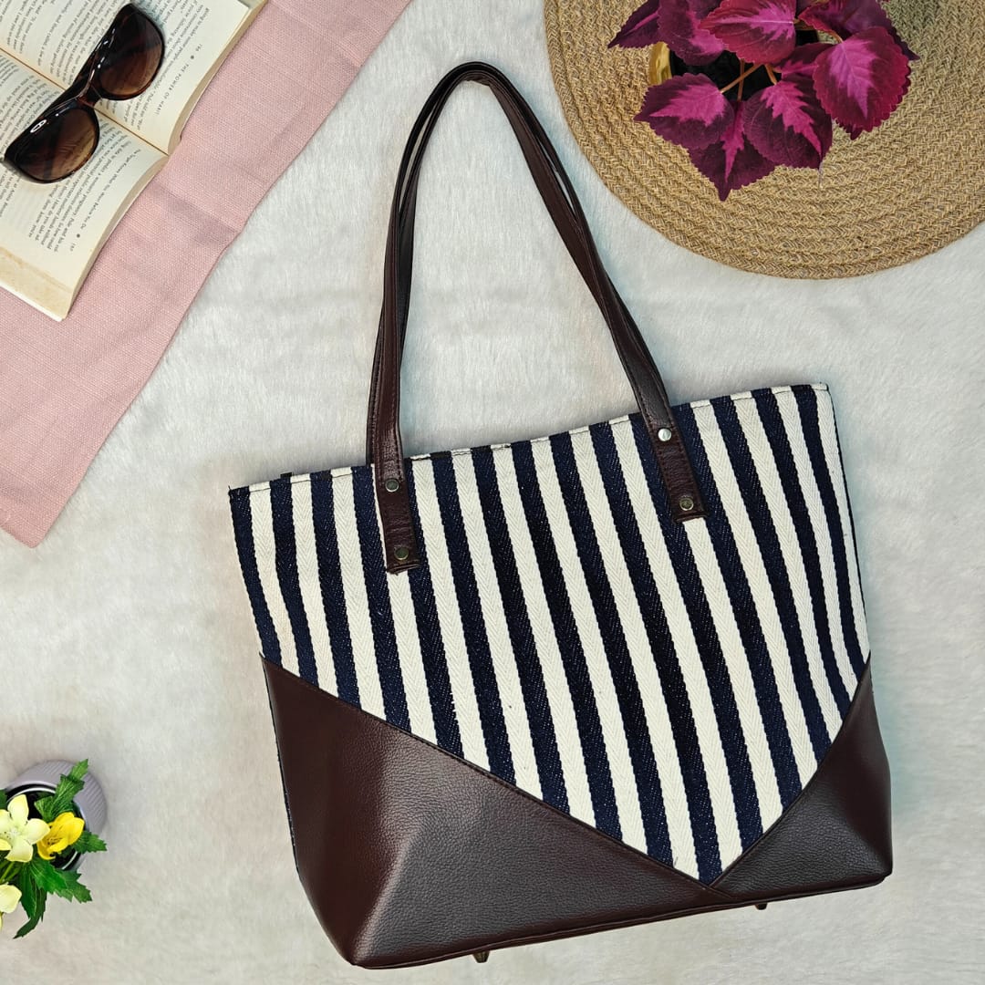 V Tote Handbag