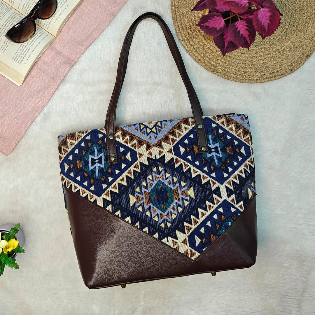 V Tote Handbag