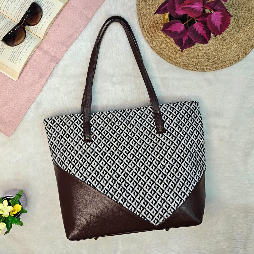 V Tote Handbag