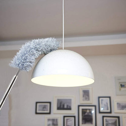 Long Handle Microfiber Feather Fan Ceiling Duster for Dust Cleaning with extendable Pole 100 Inch with Anti Scratch Bendable Brush for Cleaning High roof