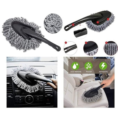 Mini Car Duster - Soft Microfiber Car Dash Duster Brush for Car Cleaning Home Kitchen Computer Cleaning Brush Dusting Tool