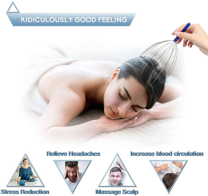 Massage Machine Head Massager Scalp Scratcher 12 Fingers Head Scratcher For Head Massage Body Relaxing Hair Massage