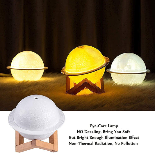 Magic 2 in 1 Moon Lamp Cool Mist Humidifiers Essential Oil Diffuser Aroma Air Humidifier with Led Night Light Colorful Change for Car, Office, Babies, humidifiers for Home