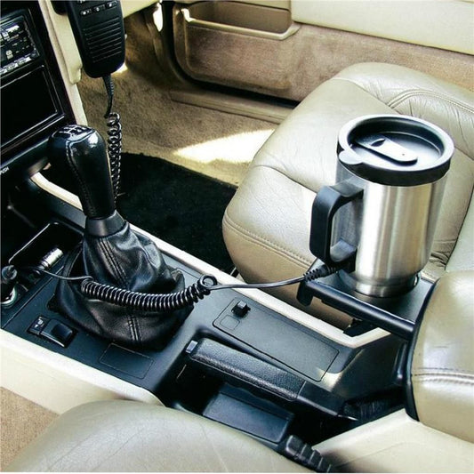 Stainless Steel Travel Outdoor Heated Warm Car Plug Electric Mug