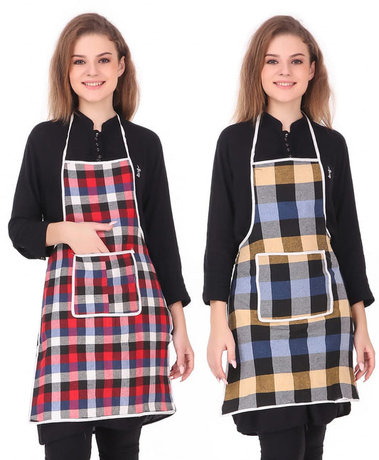 Cotton Home Use Apron - Free Size Pack of 3