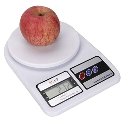 Kitchen Scale Thick Tempered Glass & LCD Display, Digital Bathroom Health 10Kg Kitchen Weight Machine