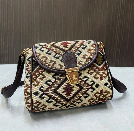 Turn Button Sling Bag