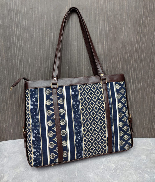 Jacquard Executive Tote/ Laptop bag