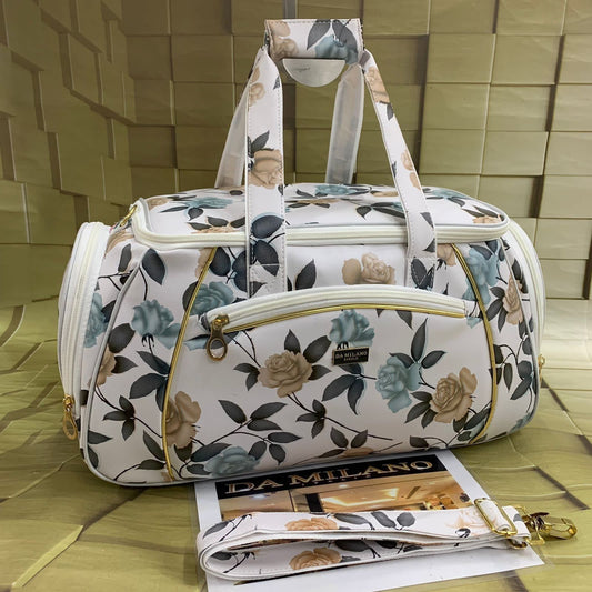 DAMILANO PRINTED LEATHER  DUFFEL BAG