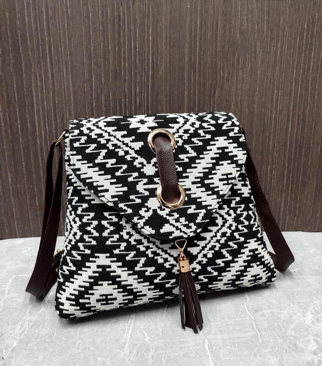Jacquard paparazzi sling bag