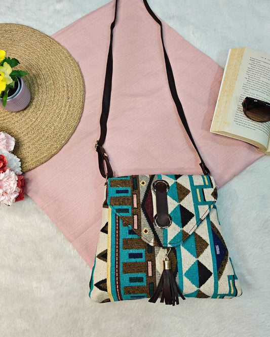 Jacquard paparazzi sling bag