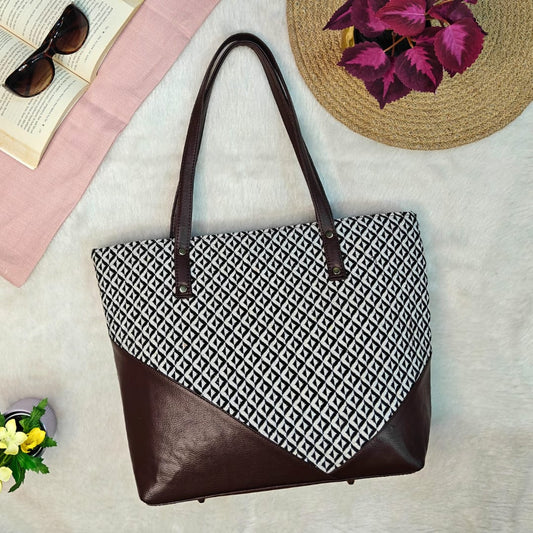 V Tote Handbag